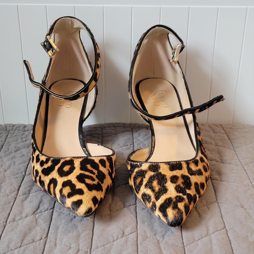 Franco Sarto Leopard Print Heels